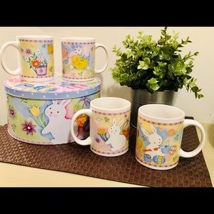 ☕️Brand New! Coffee Mug Set with Collectable Tin☕️